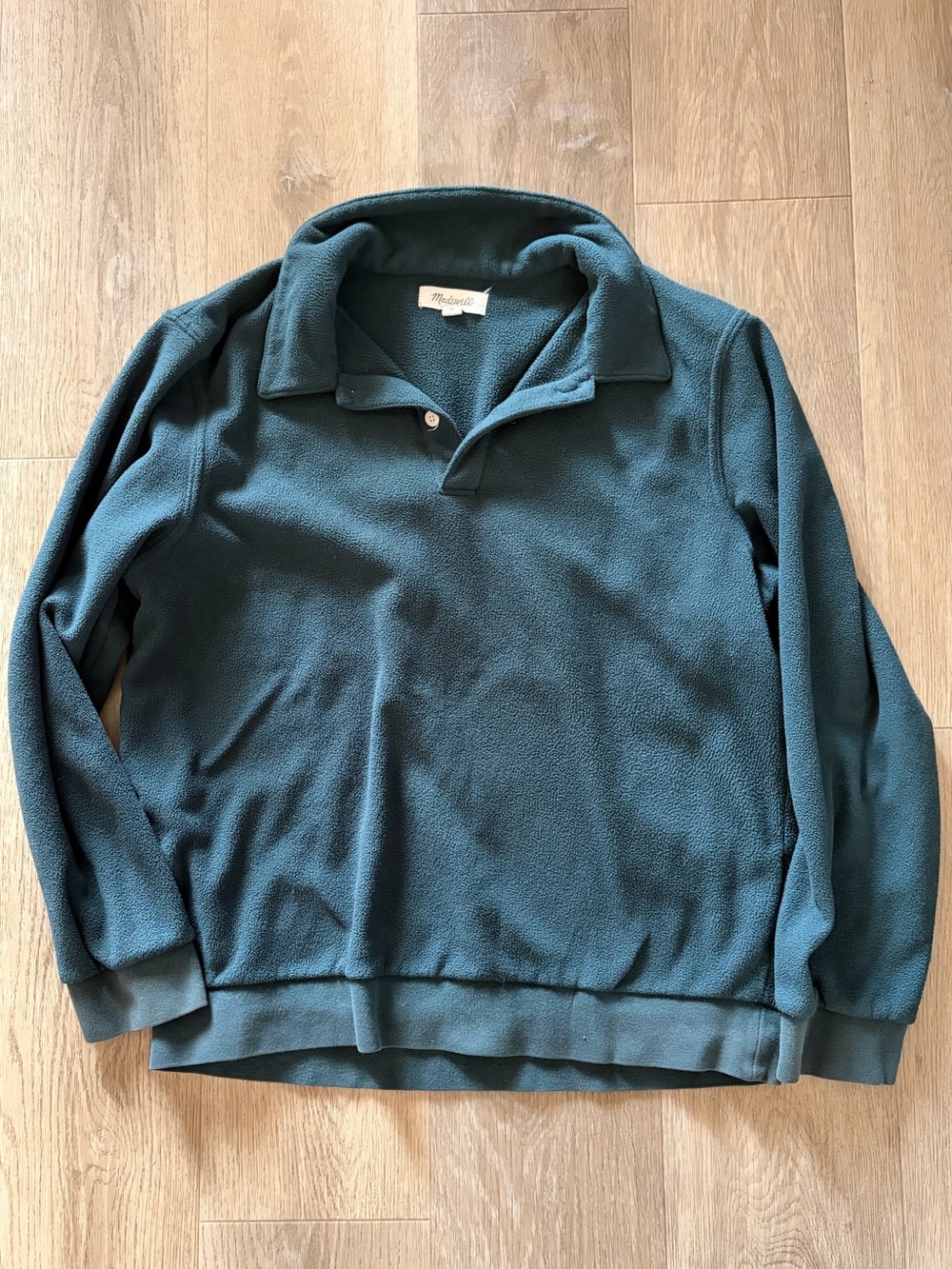 Preloved Madewell Dark Green Fleece Pullover